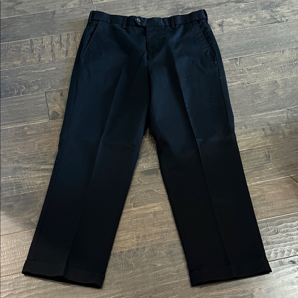 Saddlebred Men's Black Dress Pants